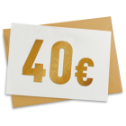 40 € Verrechnungsscheck