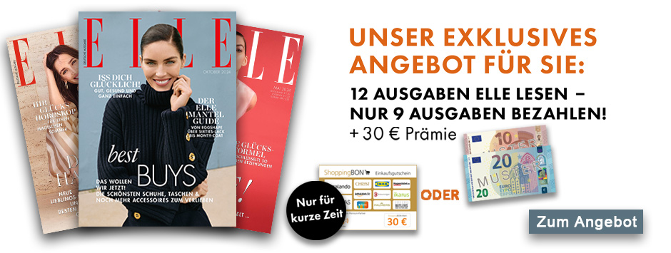 ELLE - Jahresabo + 30 Euro