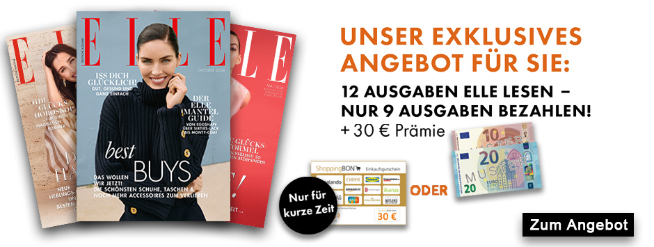 ELLE - Jahresabo + 30 Euro