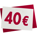 40 EUR Verrechnungsscheck
