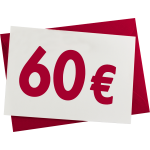 Verrechnungsscheck 60 €