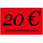 20 € Verrechnungsscheck