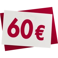 Verrechnungsscheck 60 €